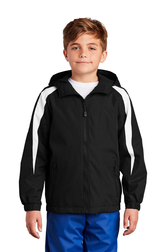 SS043 - Youth Sport-Tek® Fleece-Lined Colorblock Jacket - YST81