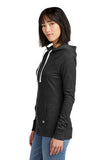 SS059- Ladies New Era® Sueded Cotton Blend Full-Zip Hoodie- LNEA122