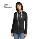 SS059- Ladies New Era® Sueded Cotton Blend Full-Zip Hoodie- LNEA122