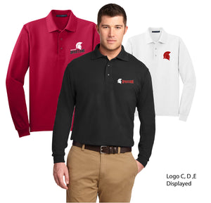 SS081 -  Adult Port Authority® Silk Touch™ Long Sleeve Polo - K500LS