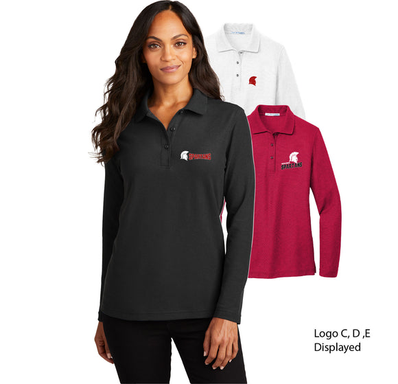 SS080 -  Ladies Port Authority® Silk Touch™ Long Sleeve Polo - L500LS