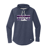 LD011 - New Era ® Ladies Sueded Cotton Blend Cowl Tee- LNEA123