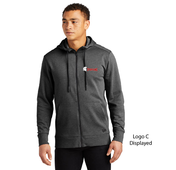 SS031 -Adult New Era® Tri-Blend Fleece Full-Zip Hoodie - NEA511