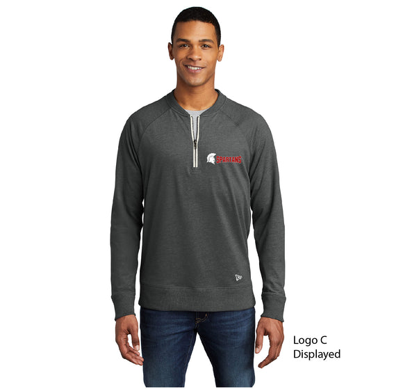 SS063 - Adult New Era ® Sueded Cotton Blend 1/4-Zip Pullover - NEA123
