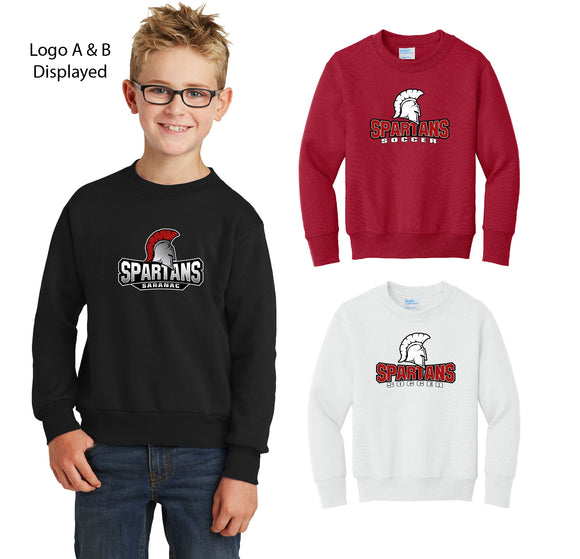 SS021- Youth Crewneck Cotton Blend Sweatshirt - PC90Y