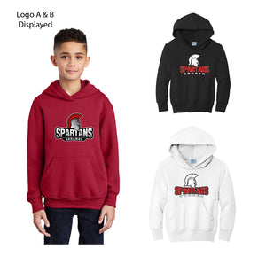 SS023 - Youth Hooded Cotton Blend Sweatshirt - PC90YH
