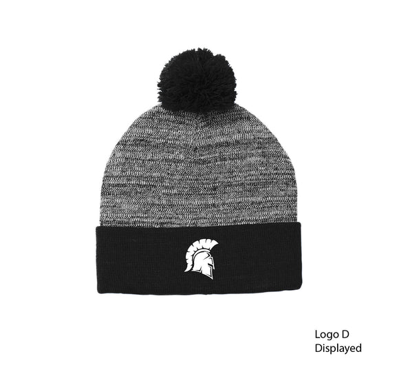 SS084 -  Sport-Tek® Heather Pom Pom Beanie - STC41