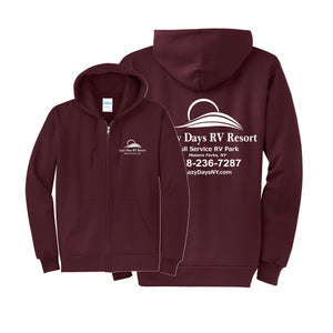 LD003A -Adult Full Zip Hooded Sweatshirt- PC78ZH