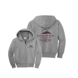 LD003Y -Youth Full Zip Hooded Sweatshirt- PC90YZH